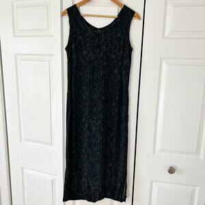 Tess Women’s Vintage Midi Dress Sleeveless Boho Floral Print Rayon Size 4